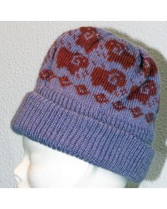 Kid Mohair Hat with Sheep Motif