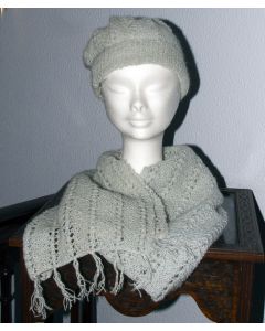 Hat & Scarf set in Mohair & Wool